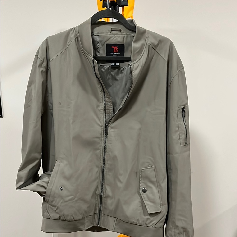 Men's Gray Bomber Jacket